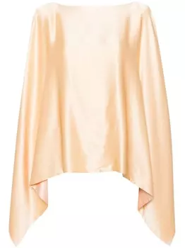 Fabiana Filippi шелковый топ без рукавов, желтый