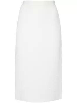 Fabiana Filippi шерстяная юбка миди, белый