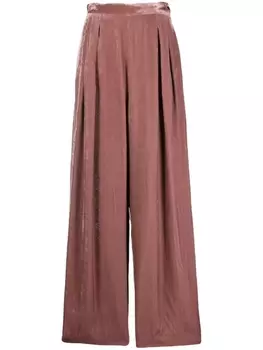 Fabiana Filippi широкие брюки со складками, розовый