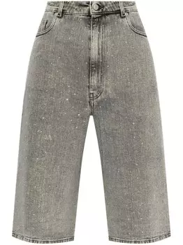 Fabiana Filippi шорты-бермуды с высокой талией, серый