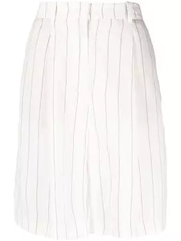 Fabiana Filippi шорты в тонкую полоску, белый