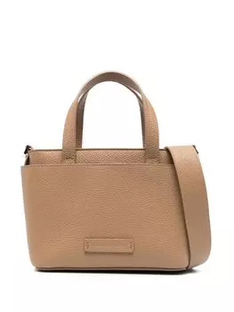 Fabiana Filippi сумка-тоут с бисером, коричневый