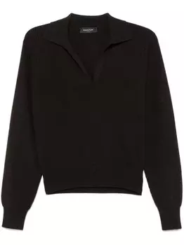 Fabiana Filippi свитер из ткани ламе, коричневый