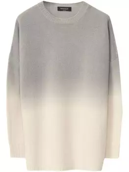 Fabiana Filippi свитер с эффектом градиента, серый
