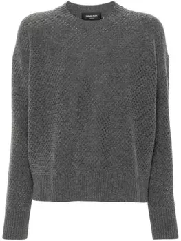 Fabiana Filippi свитер с декором Monili, серый