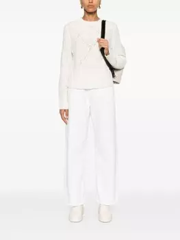 Fabiana Filippi свитер с пайетками, белый