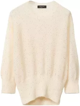 Fabiana Filippi свитер с пайетками, нейтральный
