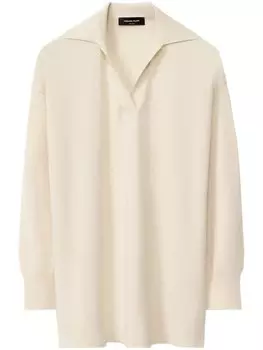 Fabiana Filippi свитер с разрезом на воротнике, нейтральный