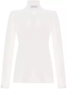 Fabiana Filippi свитер с ребристым воротом, нейтральный цвет