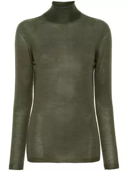 Fabiana Filippi свитер с высоким воротником, зеленый