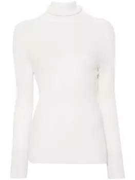 Fabiana Filippi свитер в рубчик, нейтральный цвет