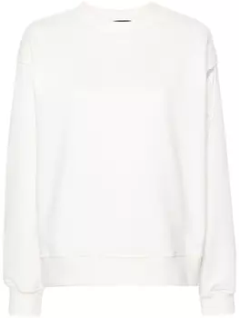 Fabiana Filippi толстовка с атласной отделкой, белый