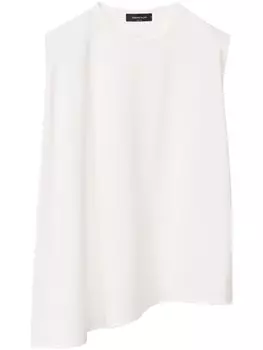 Fabiana Filippi топ асимметричного кроя, белый