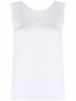 Fabiana Filippi топ без рукавов с V-образным вырезом, белый