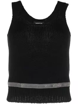 Fabiana Filippi топ из вирджинской шерсти, черный