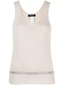 Fabiana Filippi топ из вирджинской шерсти, нейтральный цвет