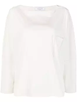 Fabiana Filippi топ с эффектом металлик, нейтральный цвет