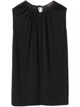 Fabiana Filippi топ с драпировкой, черный