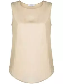 Fabiana Filippi топ с круглым вырезом, нейтральный цвет
