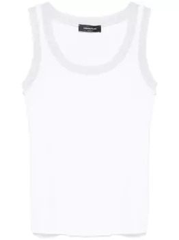 Fabiana Filippi топ с люрексом, белый