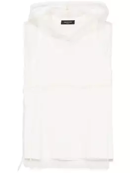 Fabiana Filippi топ с прозрачным слоем, белый