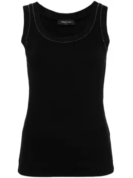 Fabiana Filippi топ с U-образным вырезом, черный