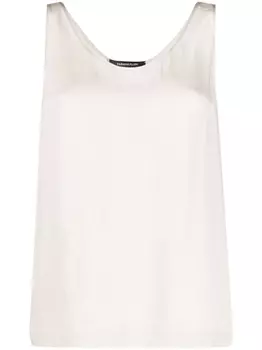 Fabiana Filippi топ с U-образным вырезом, нейтральный цвет