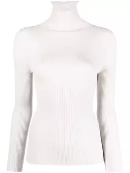 Fabiana Filippi топ с высоким воротником, серый