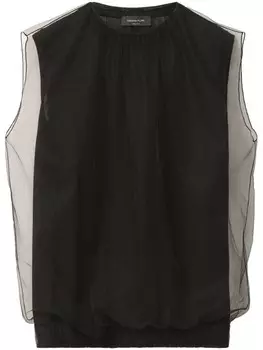 Fabiana Filippi топ со сборками, черный