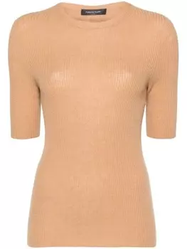 Fabiana Filippi топ в рубчик, нейтральный цвет