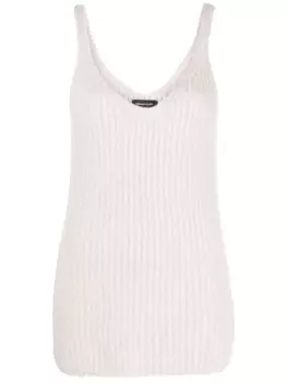 Fabiana Filippi топ в рубчик, нейтральный цвет