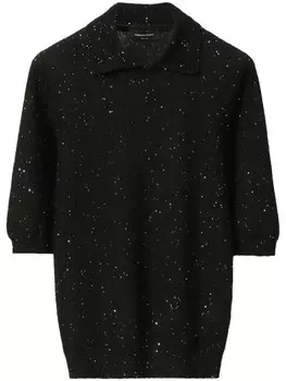 Fabiana Filippi трикотажная рубашка поло, черный