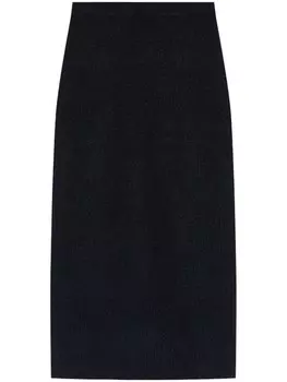 Fabiana Filippi трикотажная юбка миди, черный
