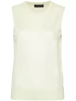 Fabiana Filippi трикотажный топ без рукавов, зеленый