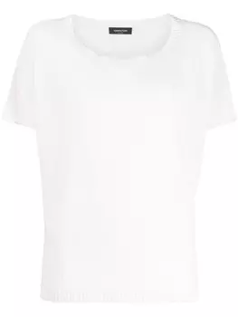 Fabiana Filippi трикотажный топ с разрезами, белый