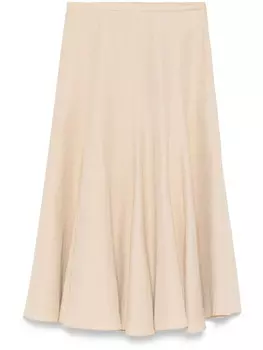 Fabiana Filippi твиловая юбка миди, нейтральный цвет