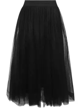 Fabiana Filippi юбка миди из тюля, черный