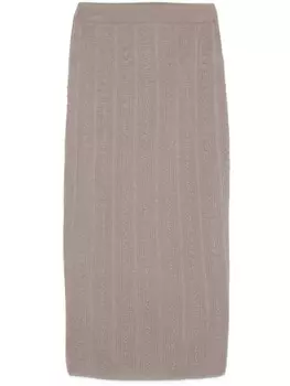 Fabiana Filippi юбка миди Platinum, коричневый