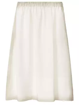 Fabiana Filippi юбка миди с эффектом потертости, белый