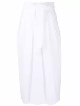 Fabiana Filippi юбка миди с поясом, белый