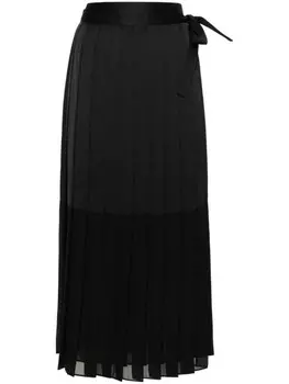 Fabiana Filippi юбка миди со складками, черный