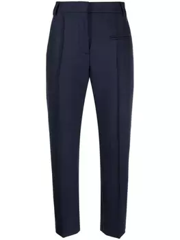 Fabiana Filippi укороченные брюки с завышенной талией, синий