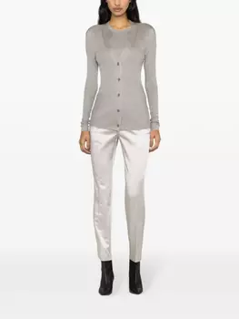 Fabiana Filippi укороченные брюки, серебристый