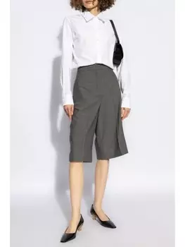 Fabiana Filippi украшенная рубашка с длинными рукавами, белый