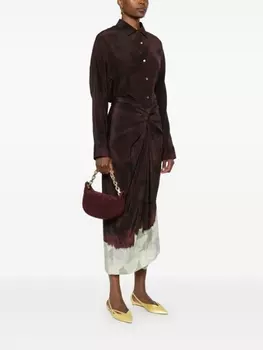 Fabiana Filippi замшевая мини-сумка, красный