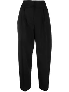 Fabiana Filippi зауженные брюки с завышенной талией, черный