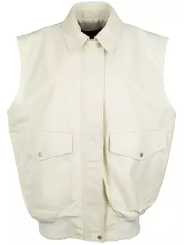 Fabiana Filippi жилет на молнии, белый