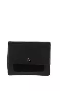 'Fabrizia' Кожаная сумка на плечо из двух секций Ashwood Leather, черный