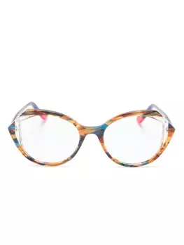 Face Face очки Kaledo 1 в оправе 'кошачий глаз', коричневый