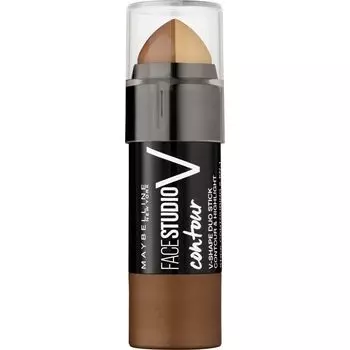 Face Studio Contouring Duo Stick V-Shape Dark Maybelline New York, 7 g